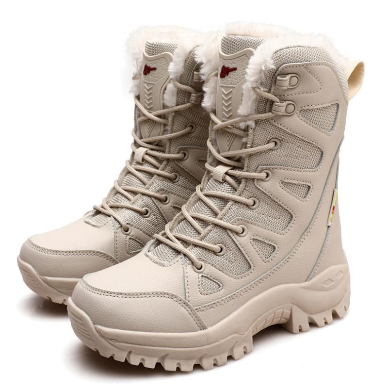 Cheap Winter Boots Women Super Warm Plus Size 3646 MidCalf Motorcycle