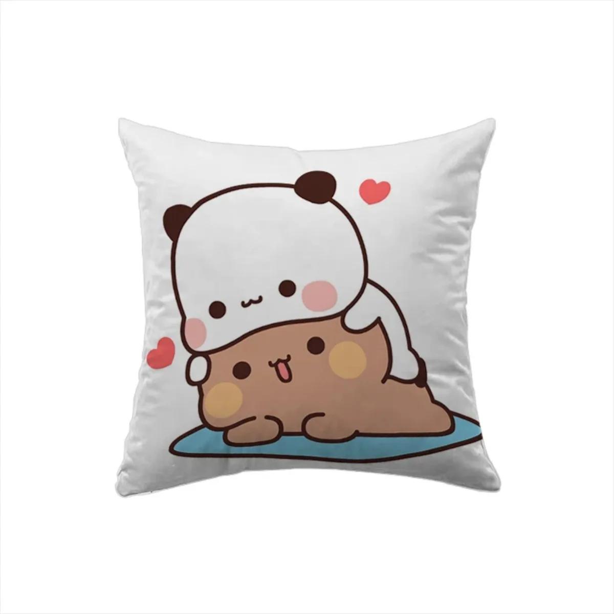 

45x45 Чехлы для подушек Bubu Dudu Подушки для декора Квадратная наволочка Аниме Наволочка Короткая плюшевая Дакимакура Подарки на день рождения и свадьбу 30x30cm