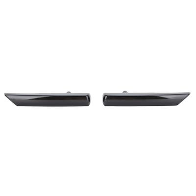 1 Pair Side Vent Grille Flowing Lights Front Left Right Replacement For Freelander 2 LR2 2007 To 2014 Black