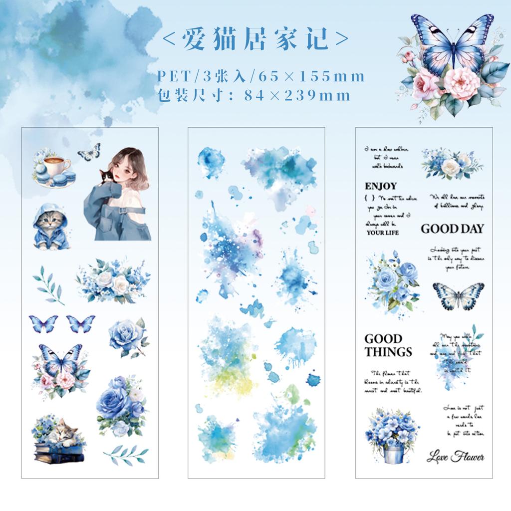 3pcs/lot Kawaii Stationery Stickers Life Palette Diary Planner Decorative Mobile Stickers Scrapbooking DIY Craft Stickers