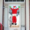 Christmas Hanging Santa Suit From On The Gutter Roof Outdoor Decoration Big 110CM 3.6FT