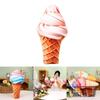 Ice Cream Plush Toy Pillow Soft And Fluffy Perfect Gift For Ice Cream Lovers Colorful And Cute Design