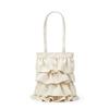 Large capacity shoulder bag women's versatile new sweet fashion underarm bag niche ruffle bucket bag