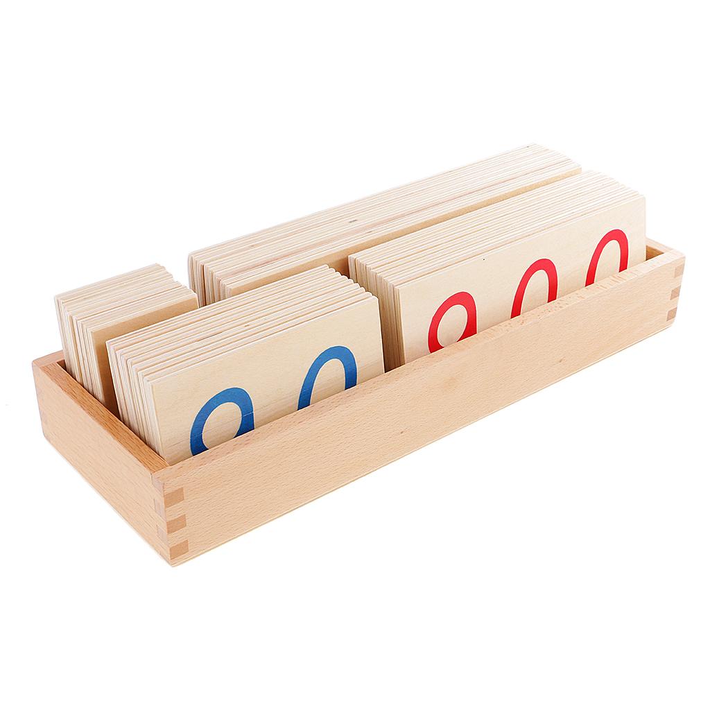 1-9000 Number Learning Wooden Box Big Educational Toy
