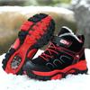 Kids Hiking Shoes Plush Keep Warm Strong Climbing Winter Sports Shoes Anti Slip Wear-Resistant Winter Snow Boots for Children