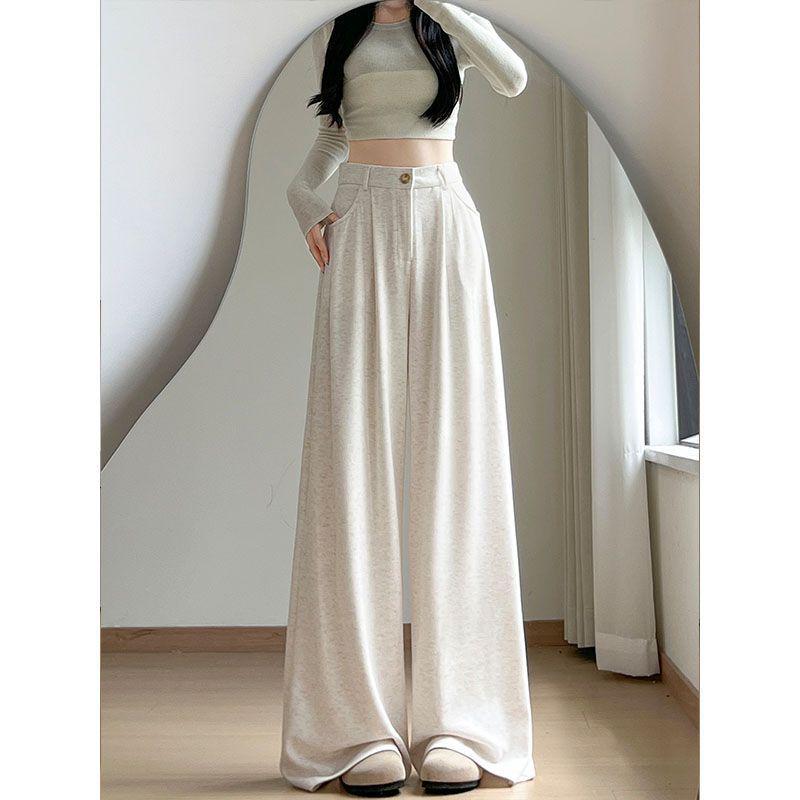2026 New Women's High-Waist Slimming Wide-Leg Commuter Casual Pants