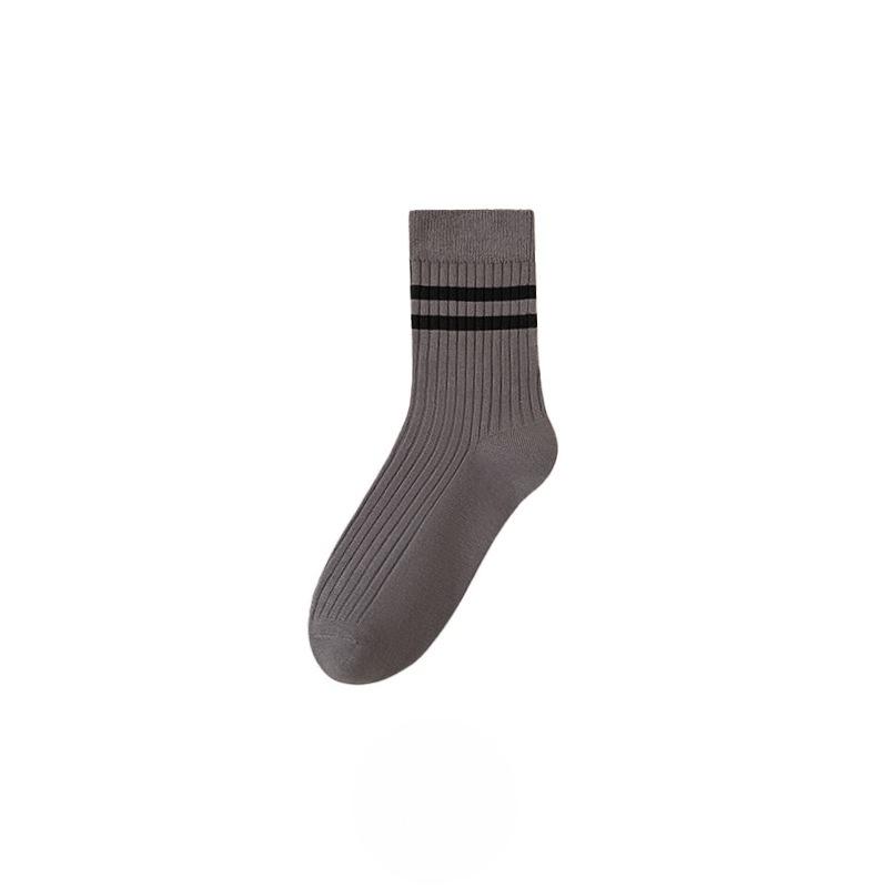 Men Spring and Autumn Leisure All Match Pure Cotton Anti Pilling Comfortable Boneless Tube Socks