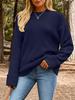 2025 Autumn/Winter European & American Street Style Loose Knit Pullover for Women