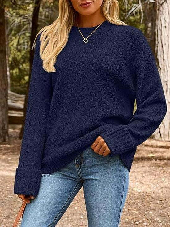 2025 Autumn/Winter European & American Street Style Loose Knit Pullover for Women