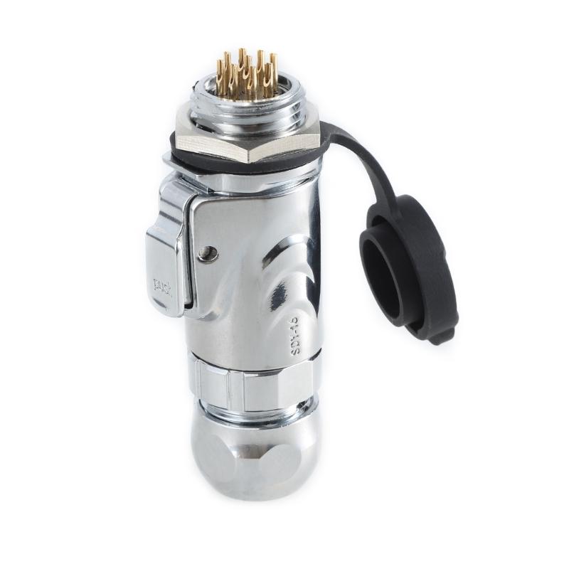 LP16 Fast Locking Aviation Connector Plug with LP12 Socket Full Metal Waterproof 2 3 4 5 7 9Pin Optional Full Metal
