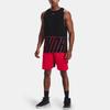 Under Armour Baseline Casual Sports Breathable Basketball Loose Tank Top Men Tops Black 1361899-001