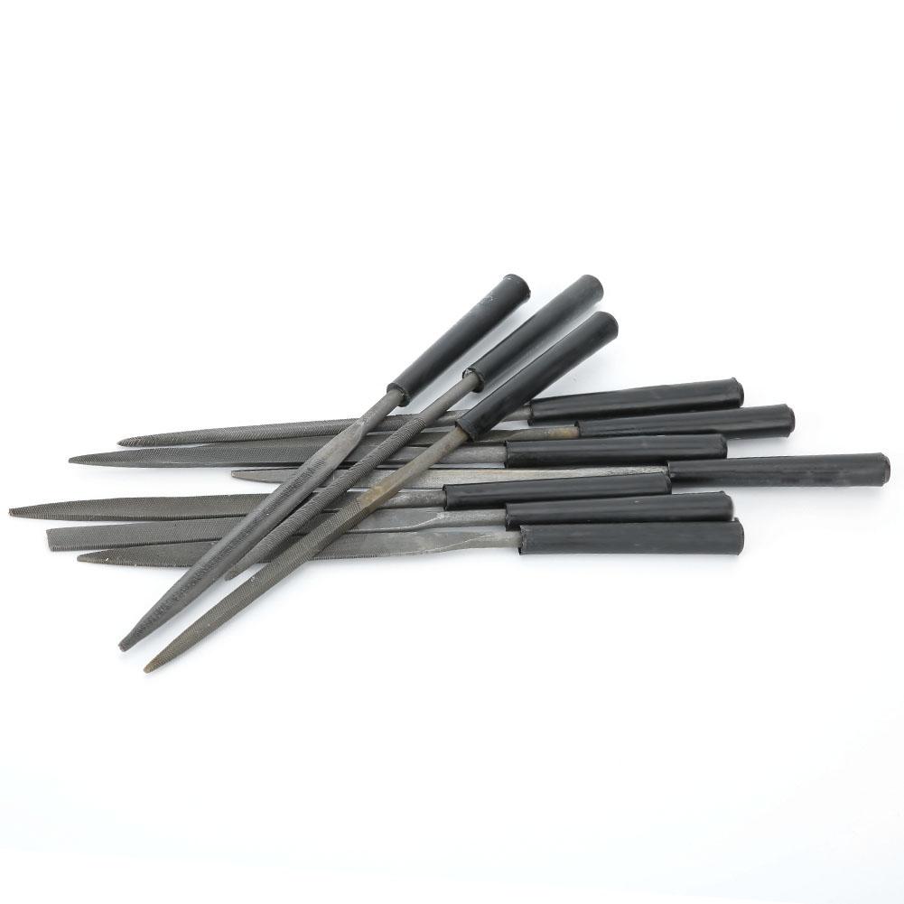10Pcs Steel Multi Functional File Jewelry Polishing Processing Wood Carving Metal Hand File Set