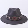 Popular European and American Classic Simple Flat-brimmed Top Hat Men's and Women's Fashionable and Elegant Versatile Jazz Hat Top Hat