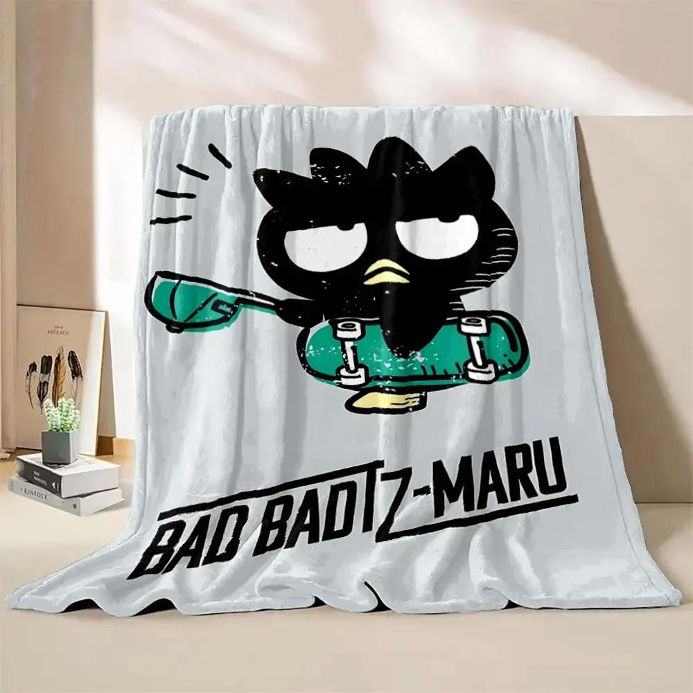 

Плед Bad Badtz Maru Hello Kitty Мягкий Пушистый Плед Кинг-сайз Роскошный Плед Взрослый Плед для Дивана Кровати Покрывало Дорожный Плед Подарок#(3) 75X95CM серый
