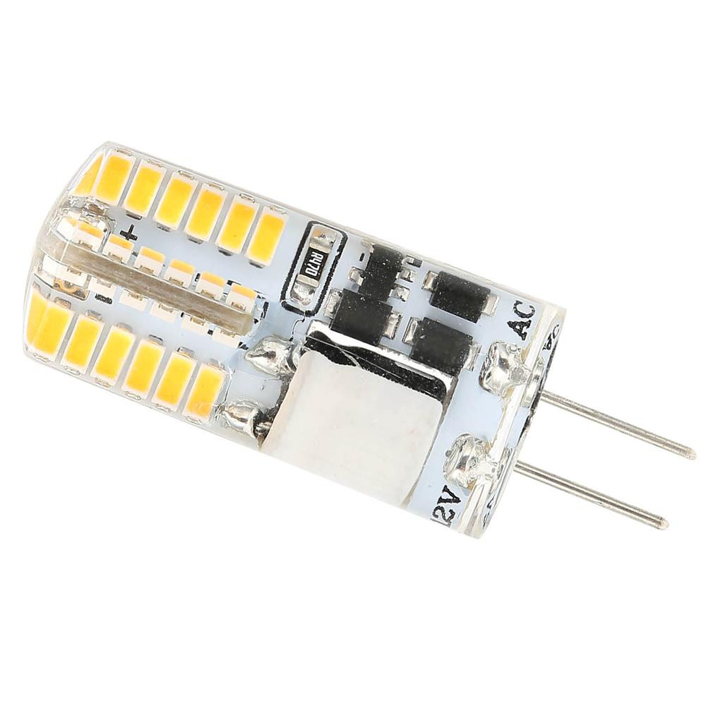 G4 Bulb 48LED Light Bulb 3W 300LM Bi Pin Light NonDimmable for Chandelier AC DC 12V(Warm White