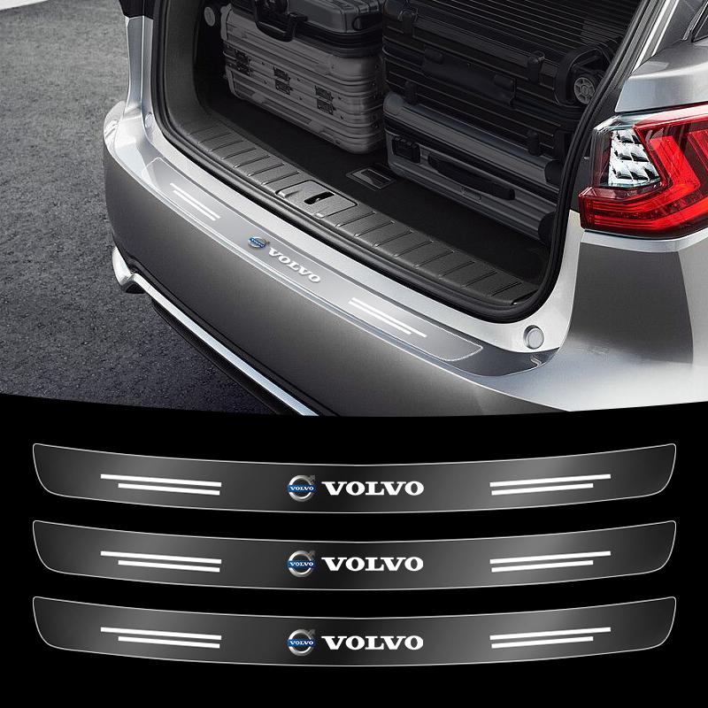 Autocollants Garde-Pare-Chocs Arrière de Coffre de Voiture Transparent pour Volvo XC60 S90 XC90 S60 XC40 V60 V90 S40 Volvo EX30 C40 C70 Accessoires
