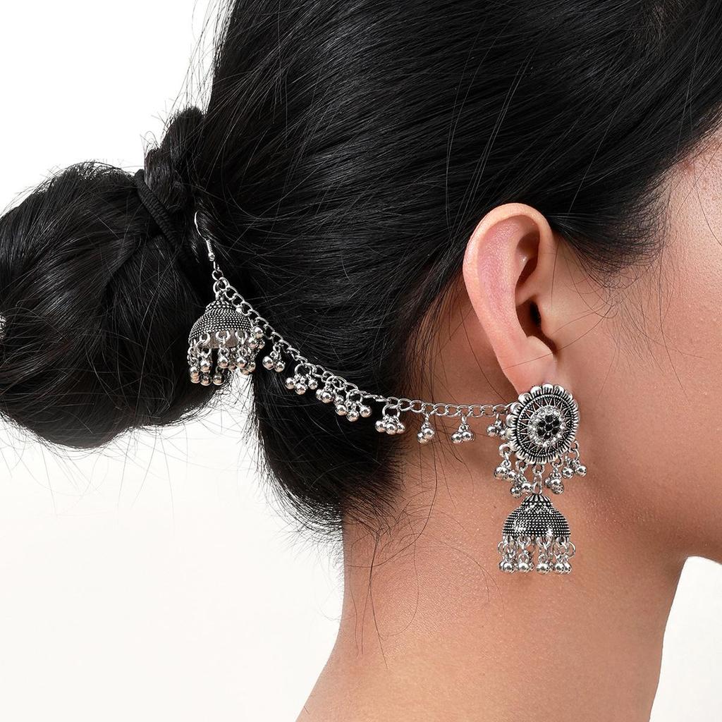 Retro Bohemian Ethnic Metal Earrings: Exotic Style with Personality and Charm