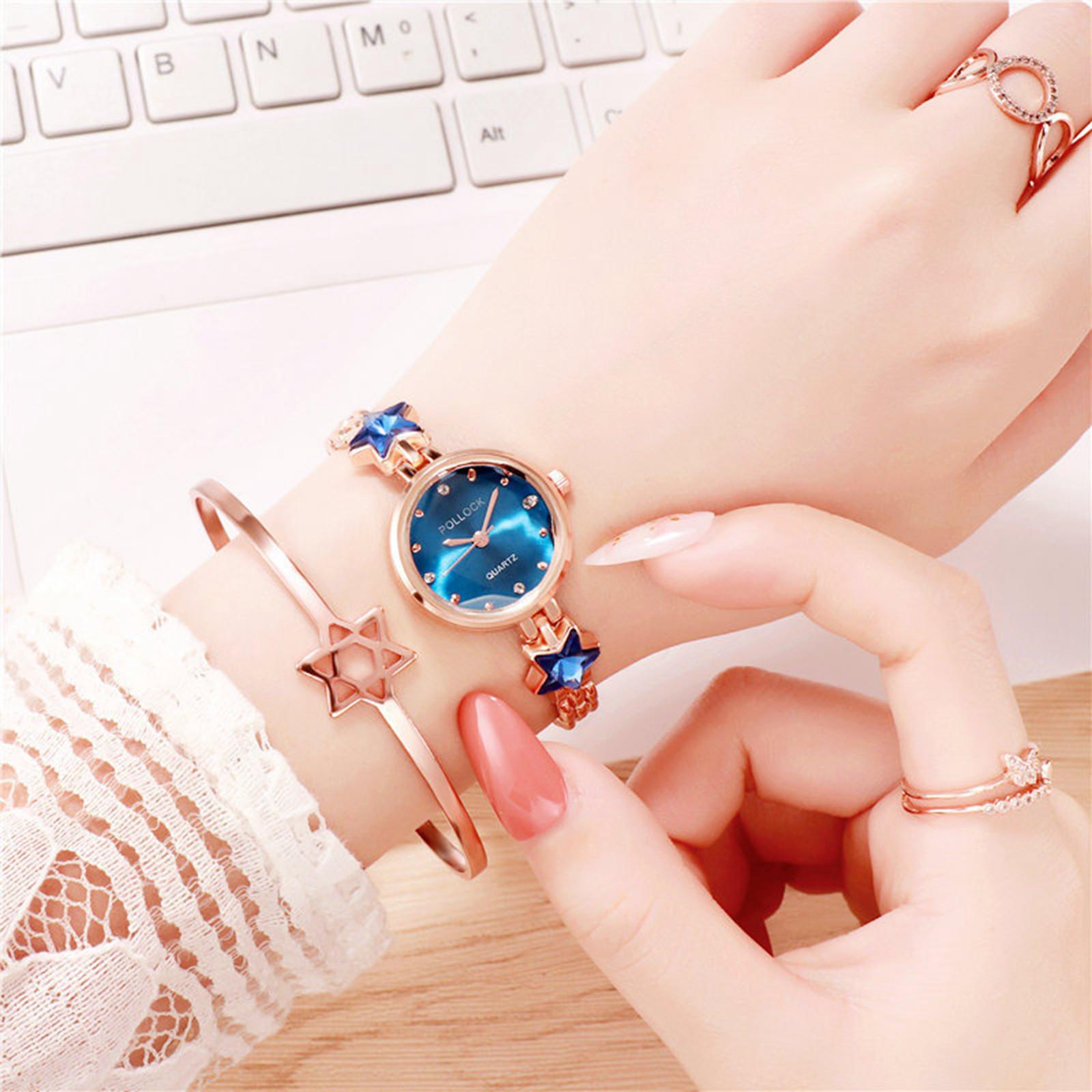 

И модные квадратные часы для женщин, универсальные и повседневные кварцевые часы для женщин One Size синий