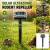 6pc Solar Ultrasonic Ground Pest Repeller Outdoor Animal Repellent Device Waterproof for Garden Yard Lawn Patio