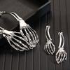 Hip Hop Chains Choker Earrings Set Gothic Punk Necklace Earring  Holiday Accessories