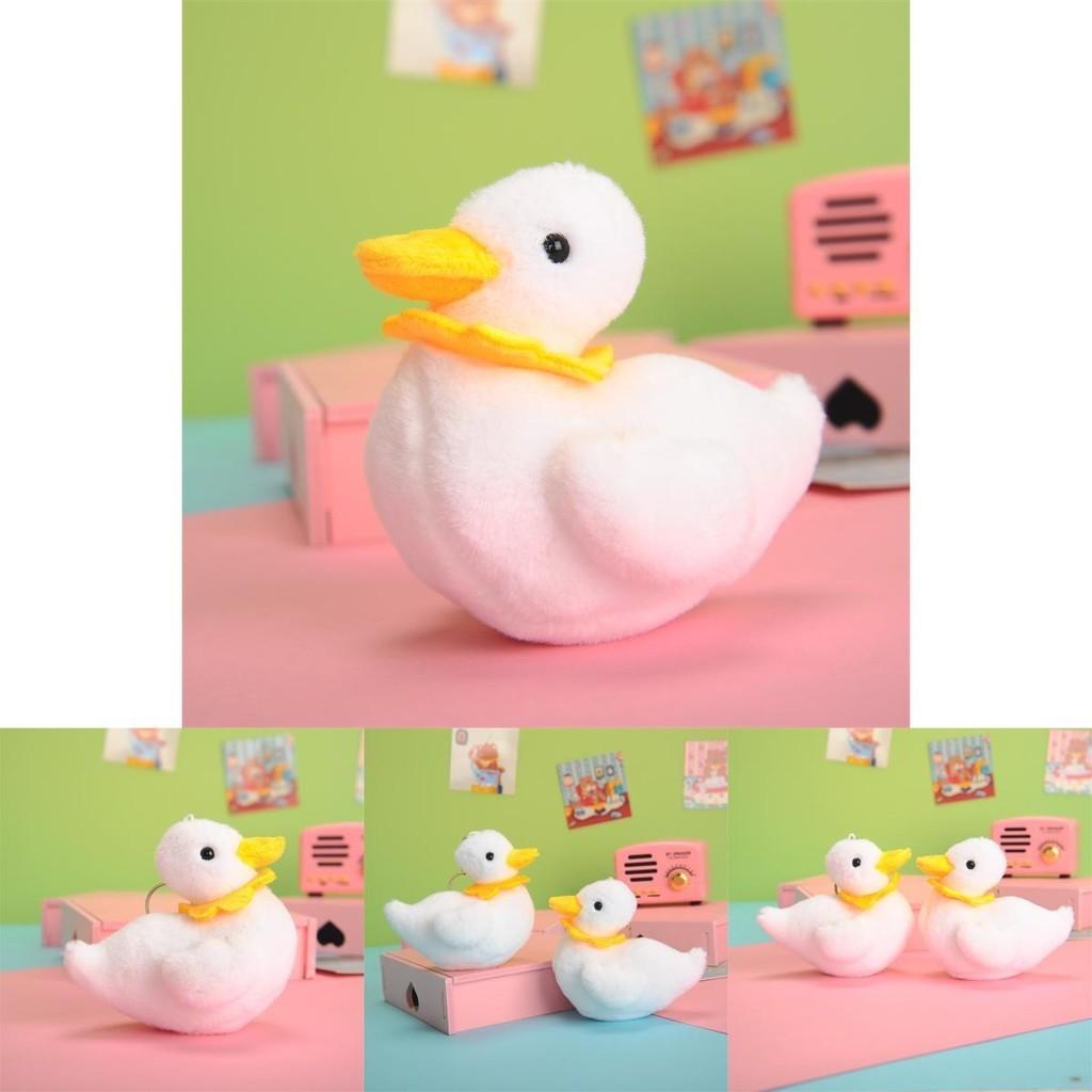 Adorable Plush Duck Keychain Cute Duck Stuffed Animal Short Plush Bag Accessory