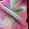 100*165cm Imitation Rabbit Fur Fabric Rainbow Plush Fur Flocking Fabric For Handmade Garment Bags Quilting Sew Clothes Toys