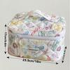 Trousse de toilette matelassée motif papillon Runhui - Grande capacité, Rangement tendance