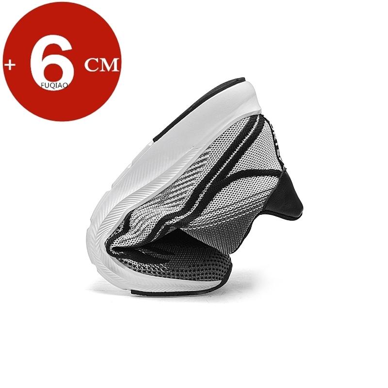 Summer Breathable Men Invisible Height Increasing Shoes 6CM Elevator Sneakers Lightweight Comfortable Anti Slip Casual Sports