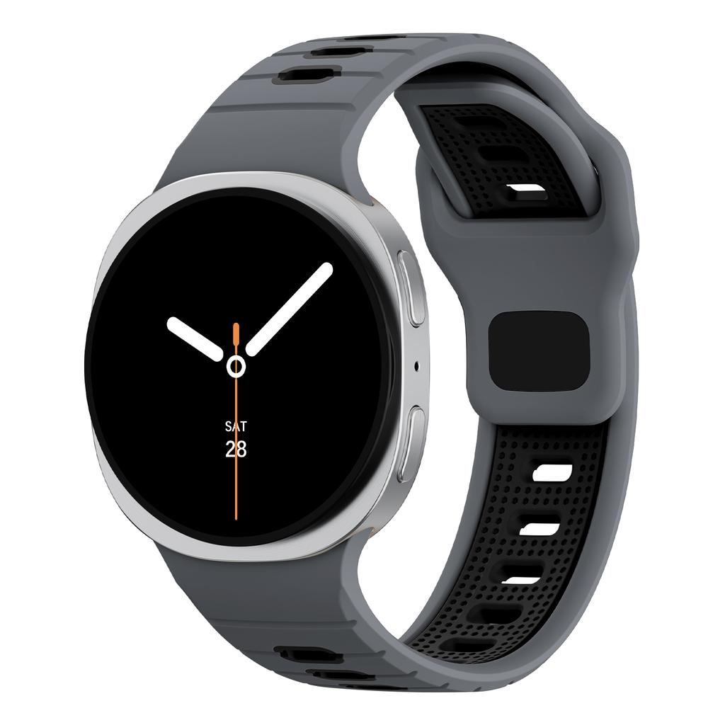 Two-Tone band for Samsung Galaxy Watch 8 strap 40mm 44mm 46mm sport silicone Breathable Bracelet correa Galaxy Watch 8 classic
