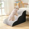 CAWAYI KENNEL Pet 2/3/4 Steps Stairs Memory Foam Dog Sofa Stairs for Small Dog Cat Ramp Ladder Anti-slip Bed Stairs Pet Supplies