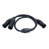 3 Pin XLR Male to Male XLR Cable Y Cable Balanced Microphone Cord Sound Adapter XLR Y Splitter