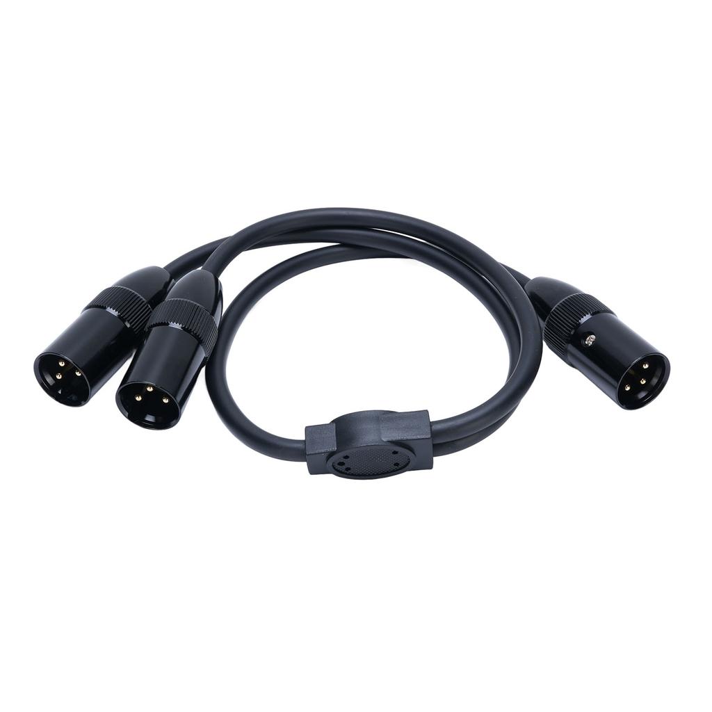 3 Pin XLR Male to Male XLR Cable Y Cable Balanced Microphone Cord Sound Adapter XLR Y Splitter