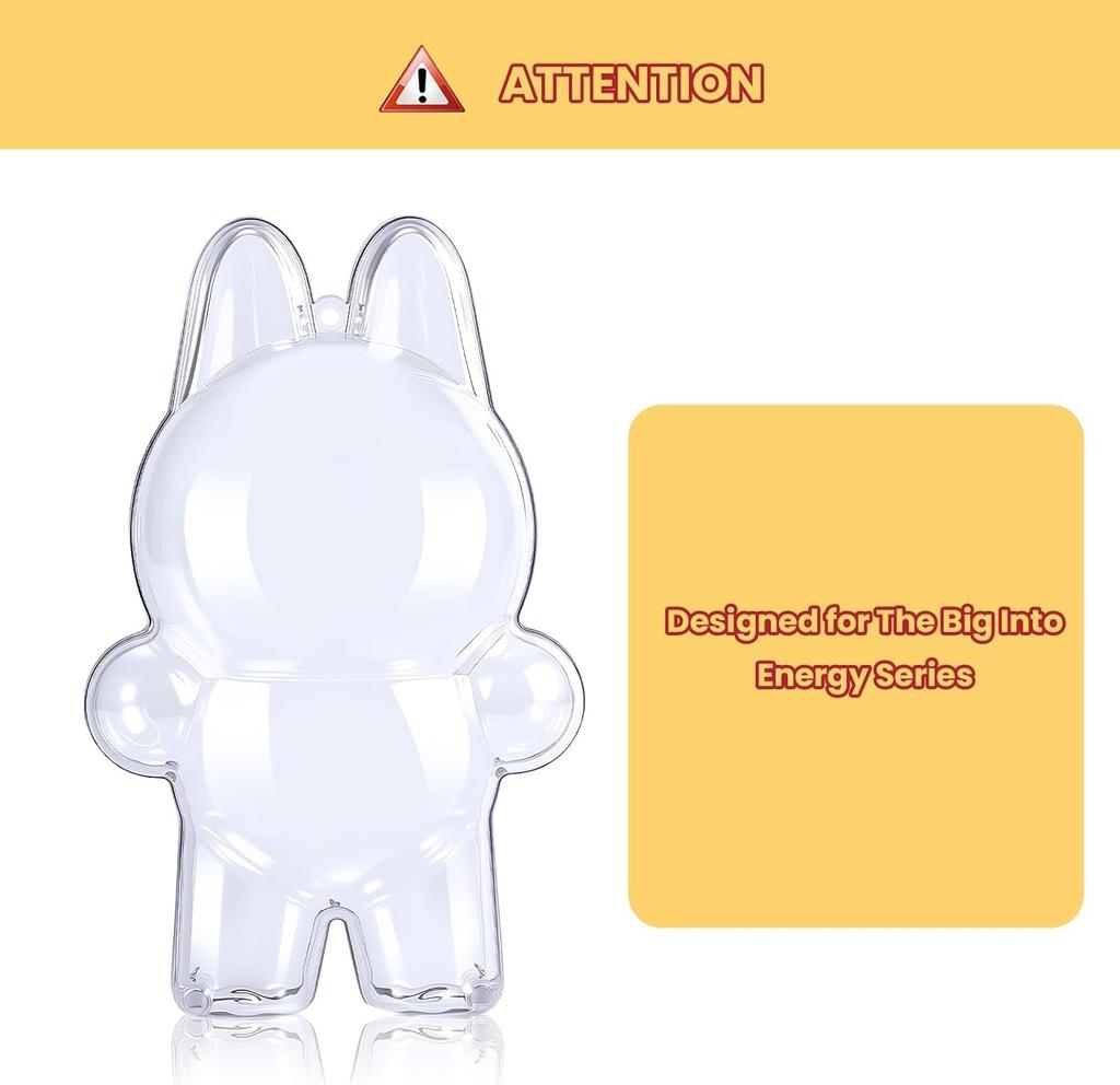 LABUBU Clear Clear Fits Standing and Sitting Convenient Storage and Thin and Lightweight Acrylic Display Prevents and Loss Standing Case, Cover,