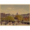 Monet Oil Painting Retro Kraft Paper Poster for Restaurant, Bar, Cafe Wall Decor