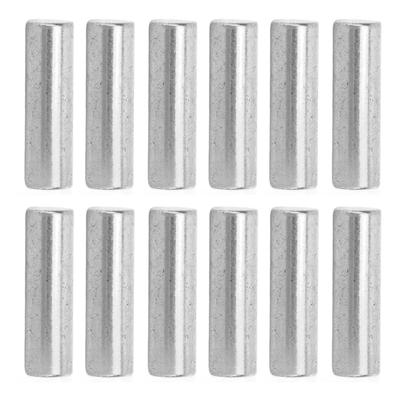 12PCS Pickup Magnet Slug Rod Replacement Electric Guitar Pickup Metal Magnetic Columns Silver