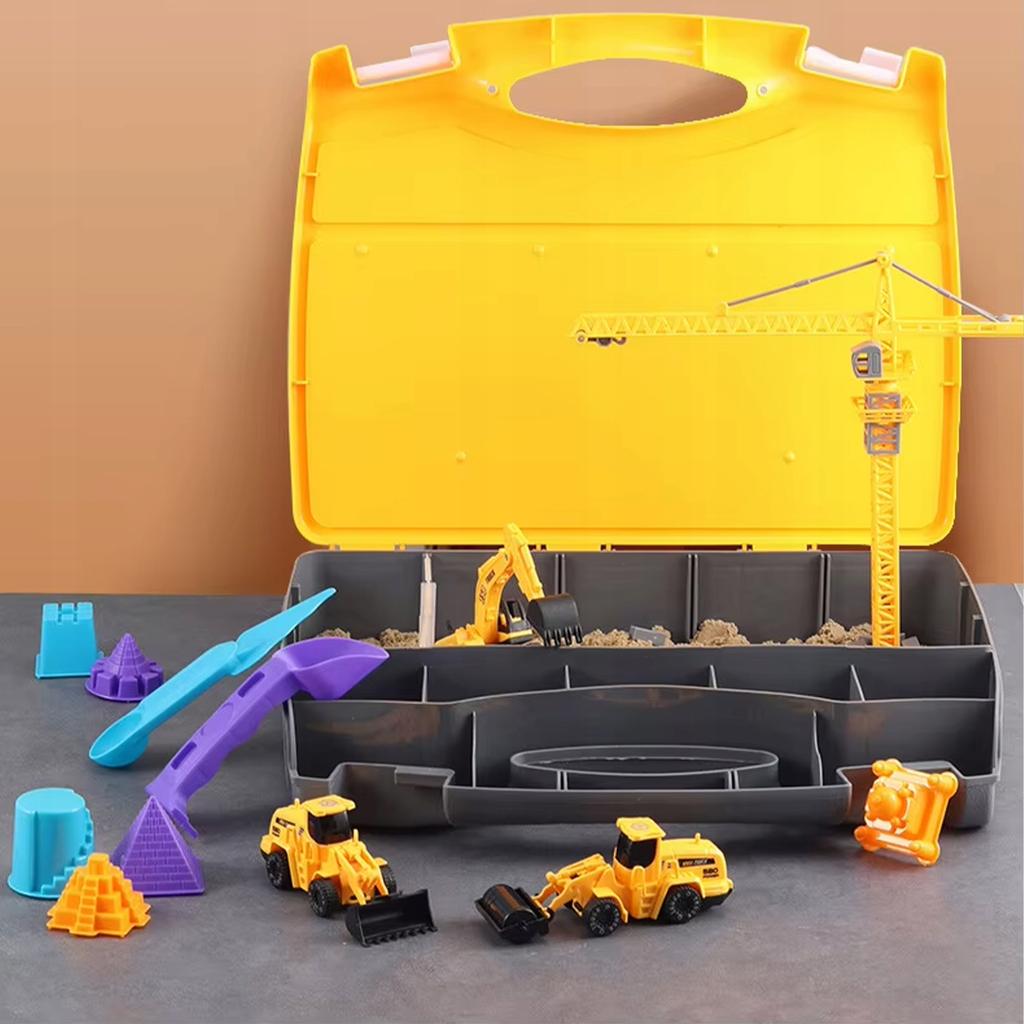 [PACZB] Kinetic Sand Suitcase Sandbox Construction Machinery Z3387