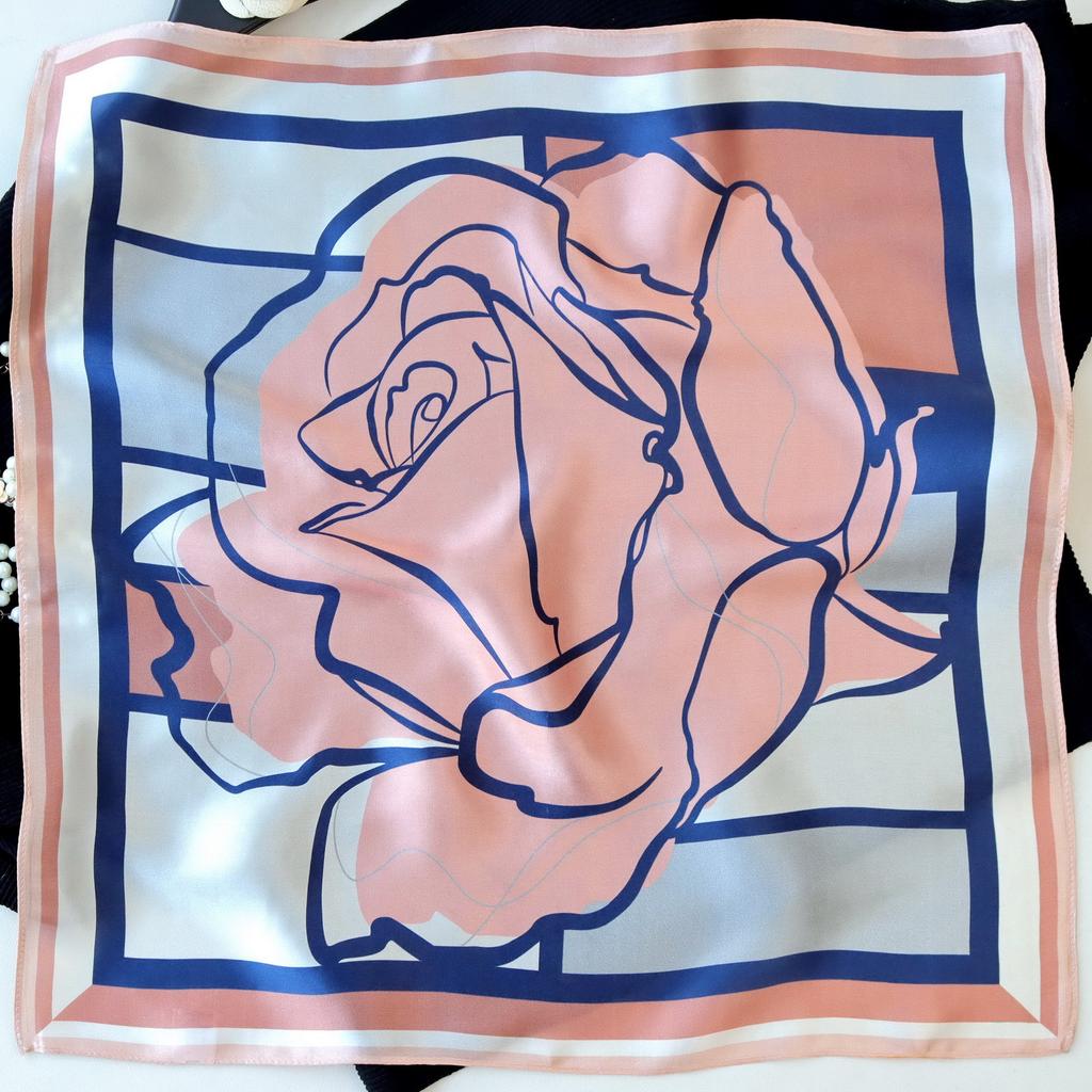 Neuer 100% Naturseide Schal Halstuch Foulard Damen Bandana Schals Frauen Hijab Schal Wickeltuch Quadratisches Kopftuch