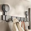 Multi-purpose 6-hook Hook-Not Require Punching Suction Cups for Wall Hanging.For Home Organization, Hanging Organizer,Home Decor