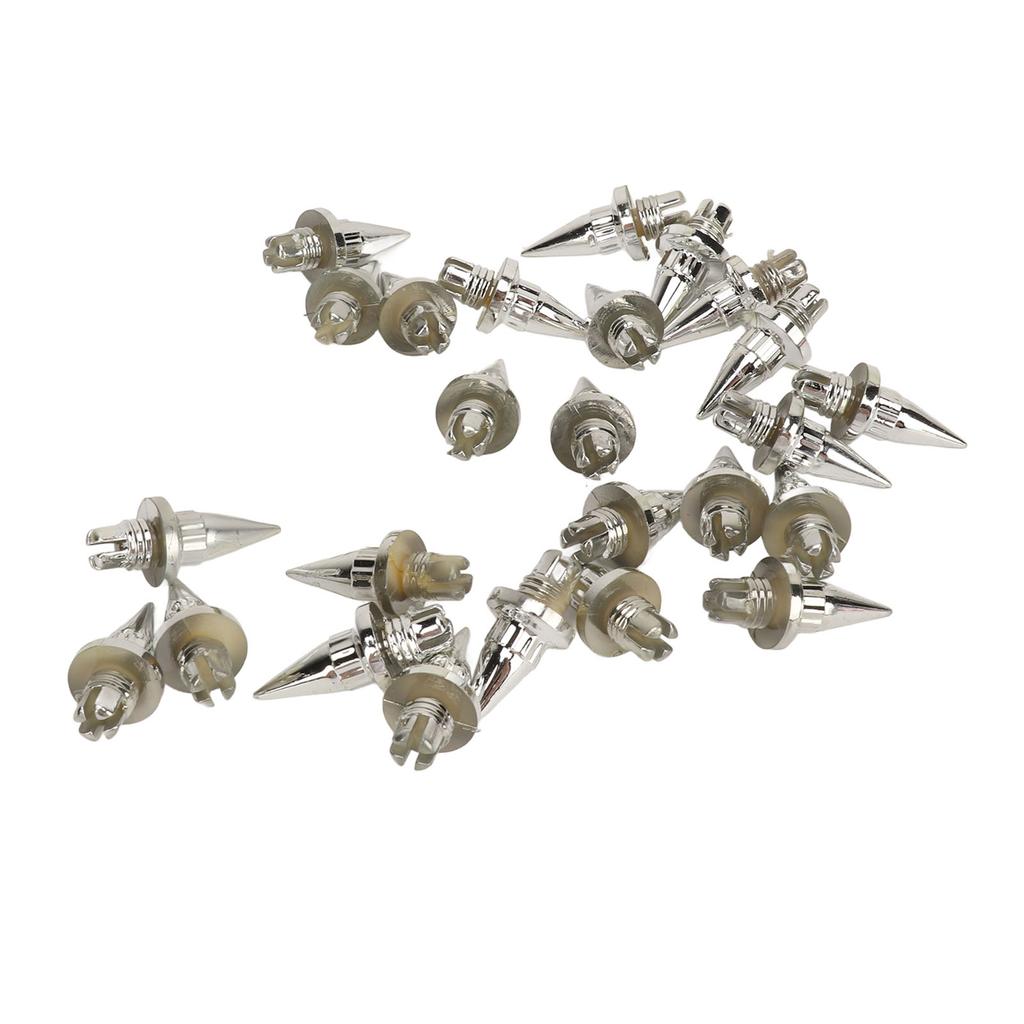 25Pcs Wheel   Rivet Nut Stylish Look Easy Installation Spike Wheel   Lip Rivet Nut for Wheels with Plastic Faux Rivets
