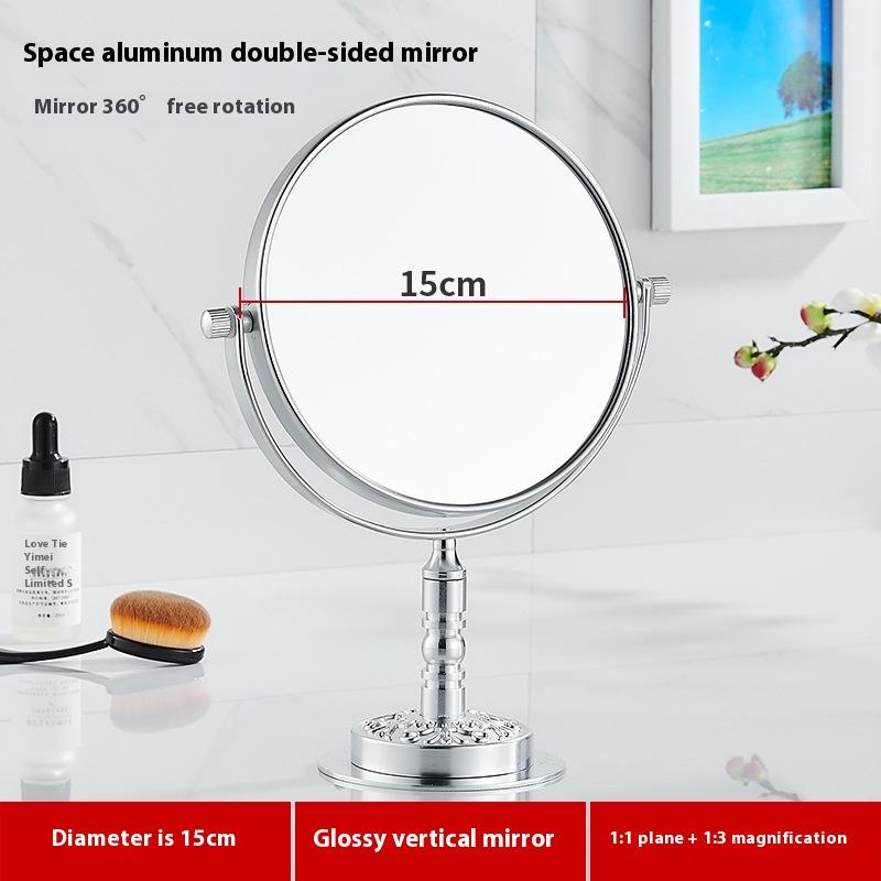 

Черное золото Телескопическое зеркало Ванная комната Косметическое Складное Красота Настенное Двустороннее зеркало Ванная комната