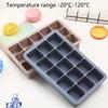 Ice Cube Trays Premium Silicone Ice Cube Moulds with Lid Flexible BPA-Free for Chilled Drinks Whiskey Cocktails Reusable