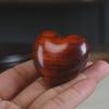 Heart-Shaped Rosewood & Green Sandalwood Carving Ornament
