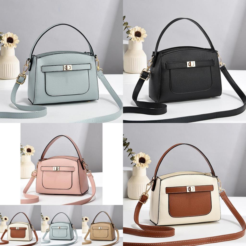 Chic Summer Small Square Bag For Women In Trendy Color Block Soft Leather With Zipper Closure