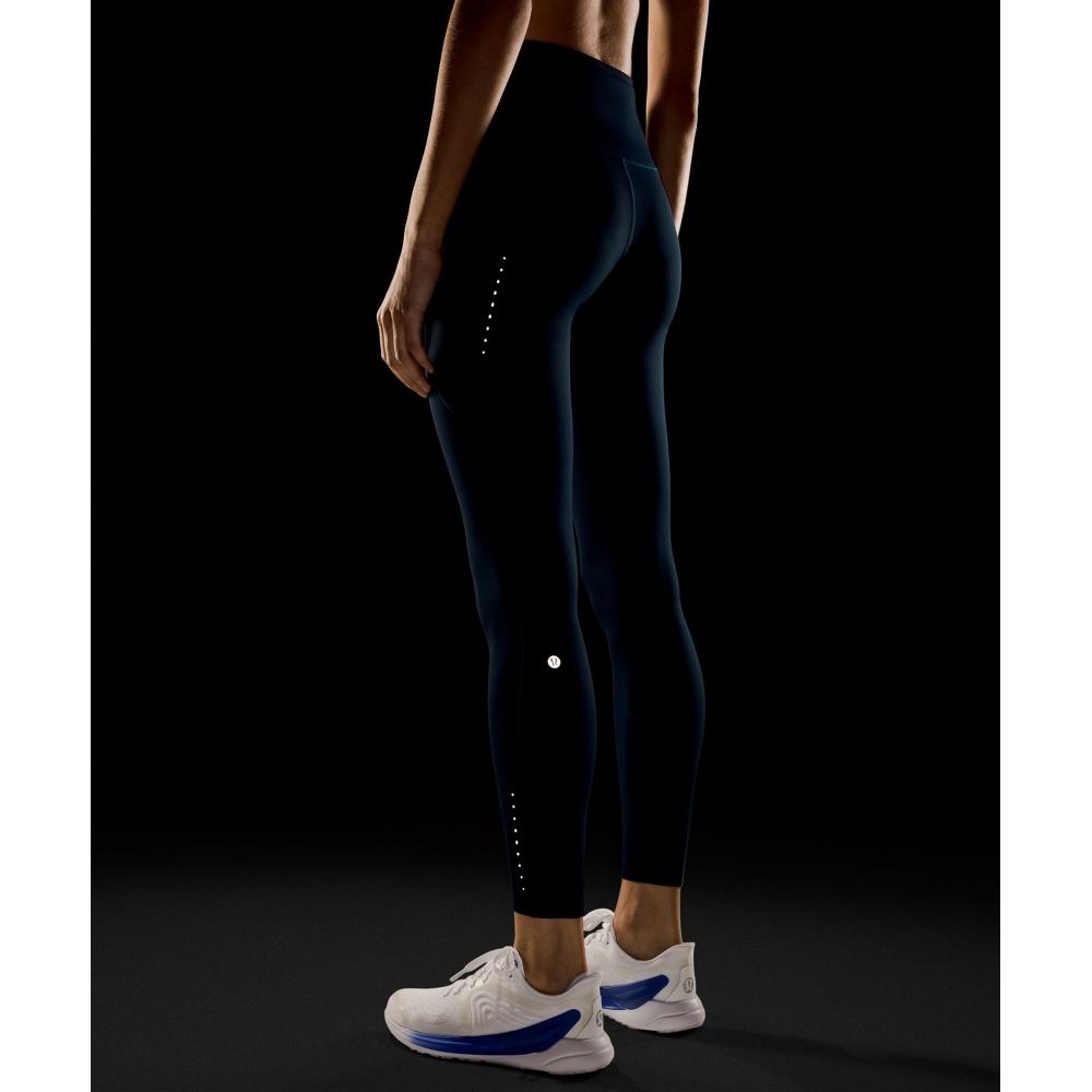 Lululemon Fast And Free High Rise Thermal Tight 28   Pockets True Navy