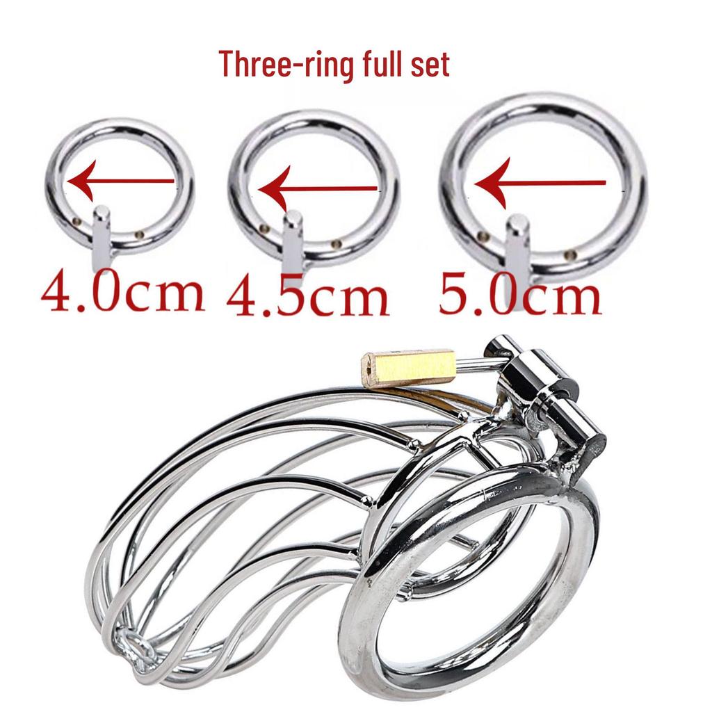 Metall-Keuschheitsgerät für Erwachsene: Erotisches Männerspielzeug mit hohlem Verschluss