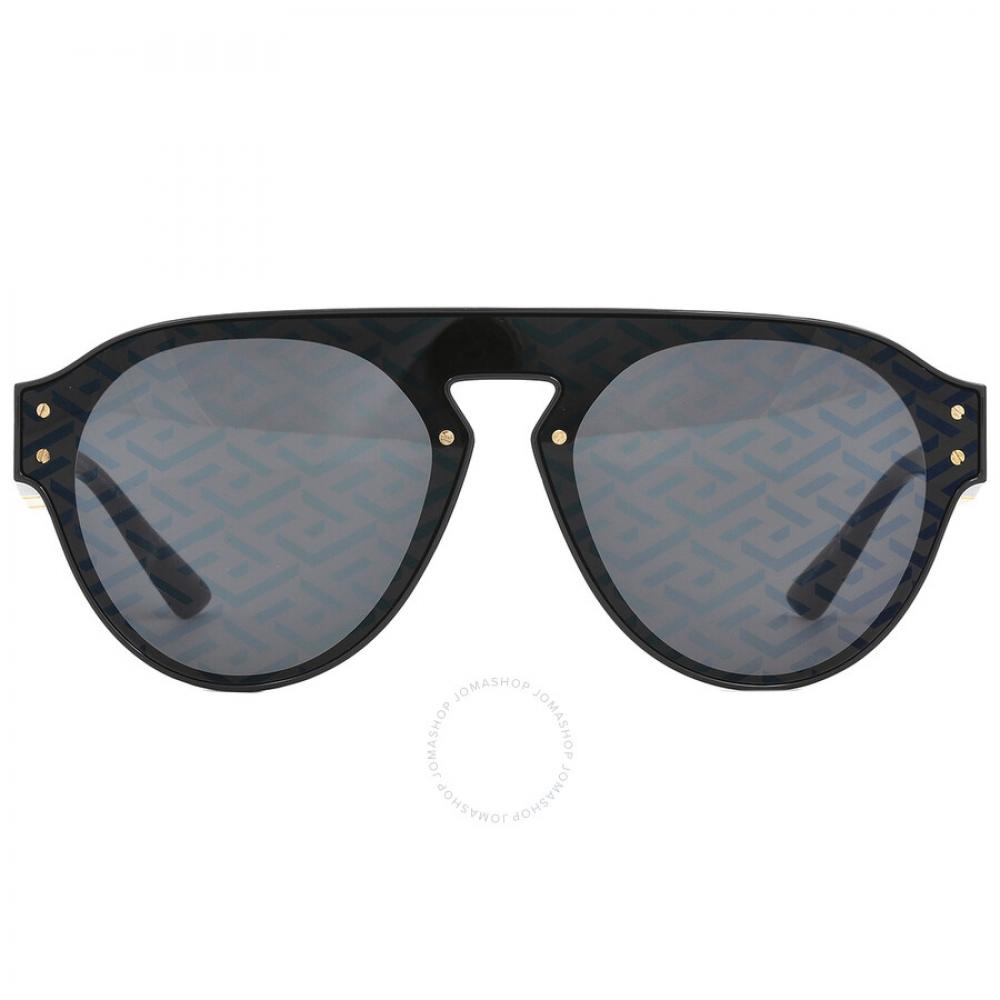 

Versace Dark Gray Monogram Blue Square Men s Sunglasses VE4420 GB1 F 44