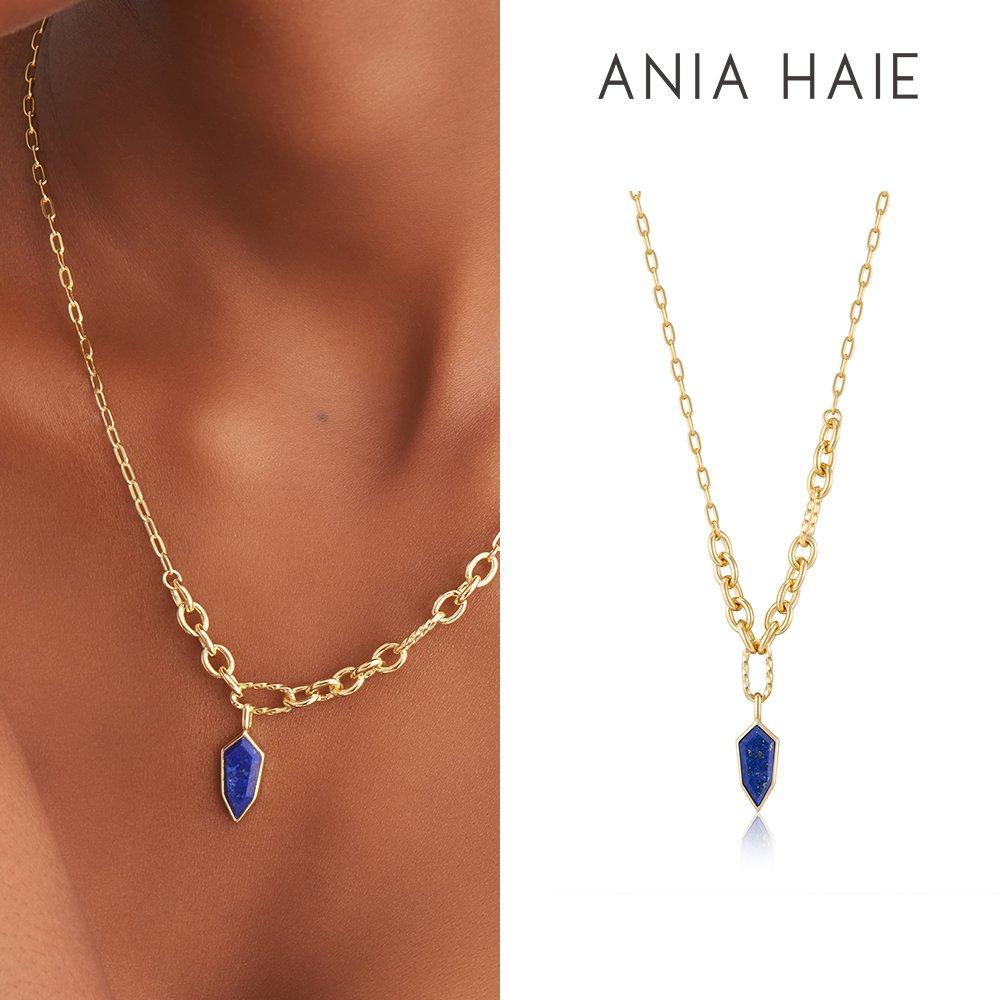 

Blue Lapis Lazuli 925 Silver Necklace N042-01G-L