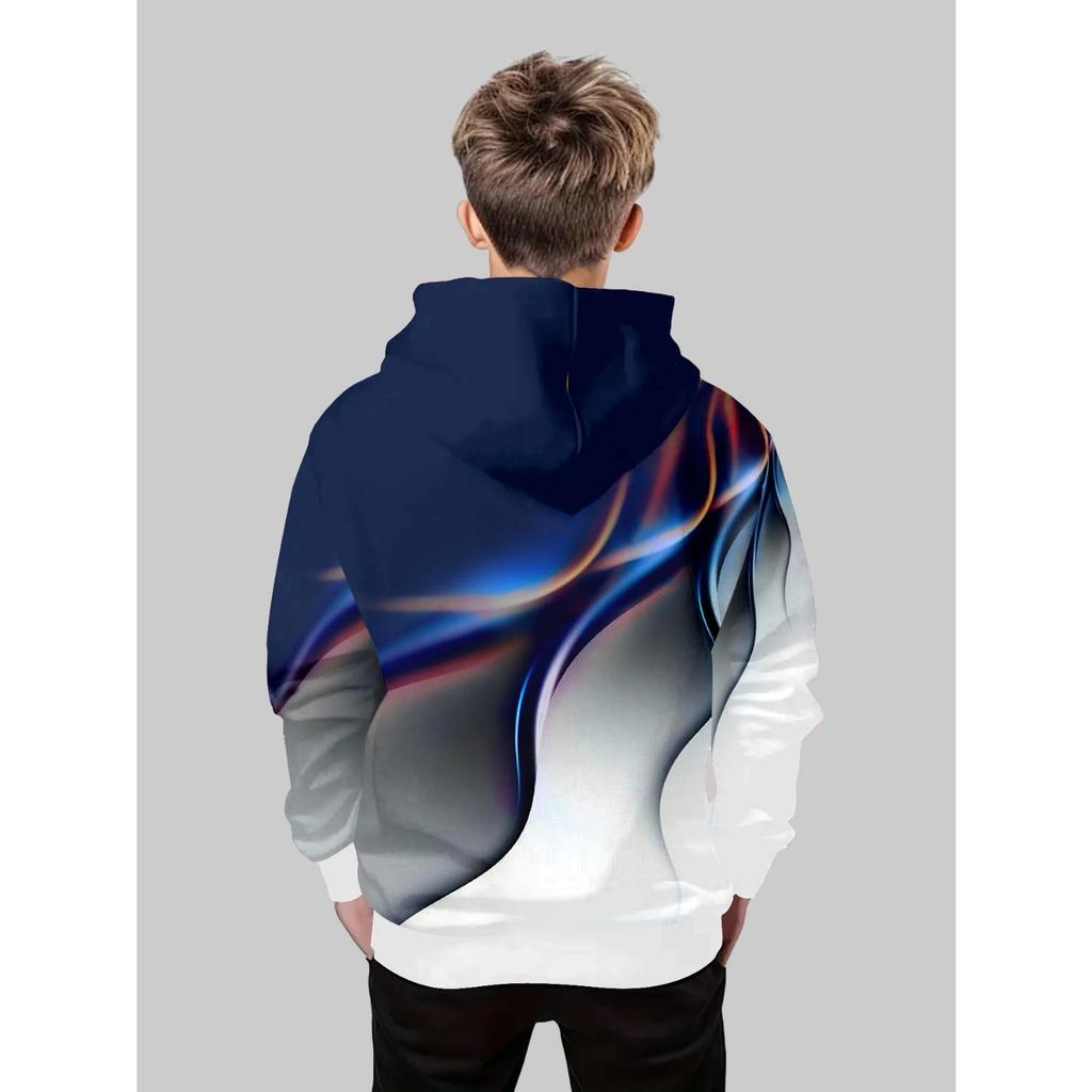 New anime hoodie,3D cartoon children's clothing for boys and girls, long-sleeved autumn clothing, suitable for children aged 5-14