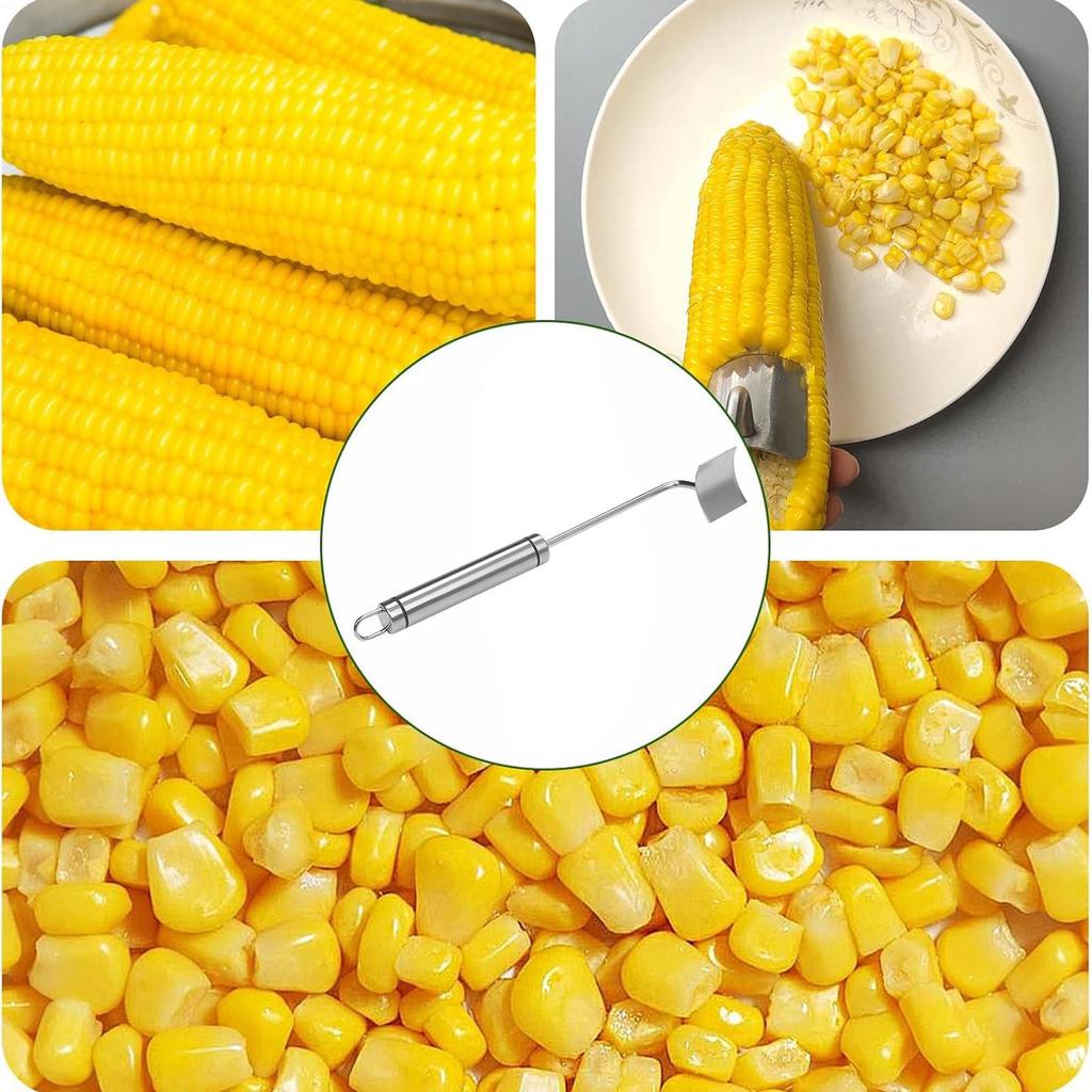 Corn Cob Peeler Stainless Steel Corn Peeling Tool Kitchen Corn Cob Remover Kitchen Restaurant Fruit Vegetable Gadget Tool