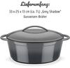 Жаровня GSW Shadow овальная 33x25 см серая 7 л (716338)